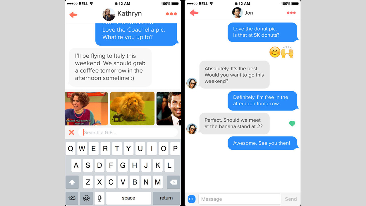 You can now woo Tinder matches with GIFs on iOS