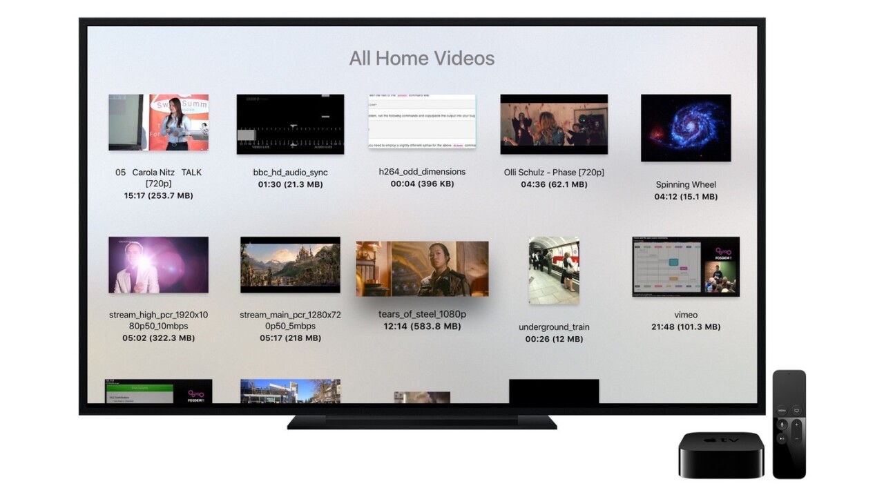Apple TV now has VLC for playing locally stored video files