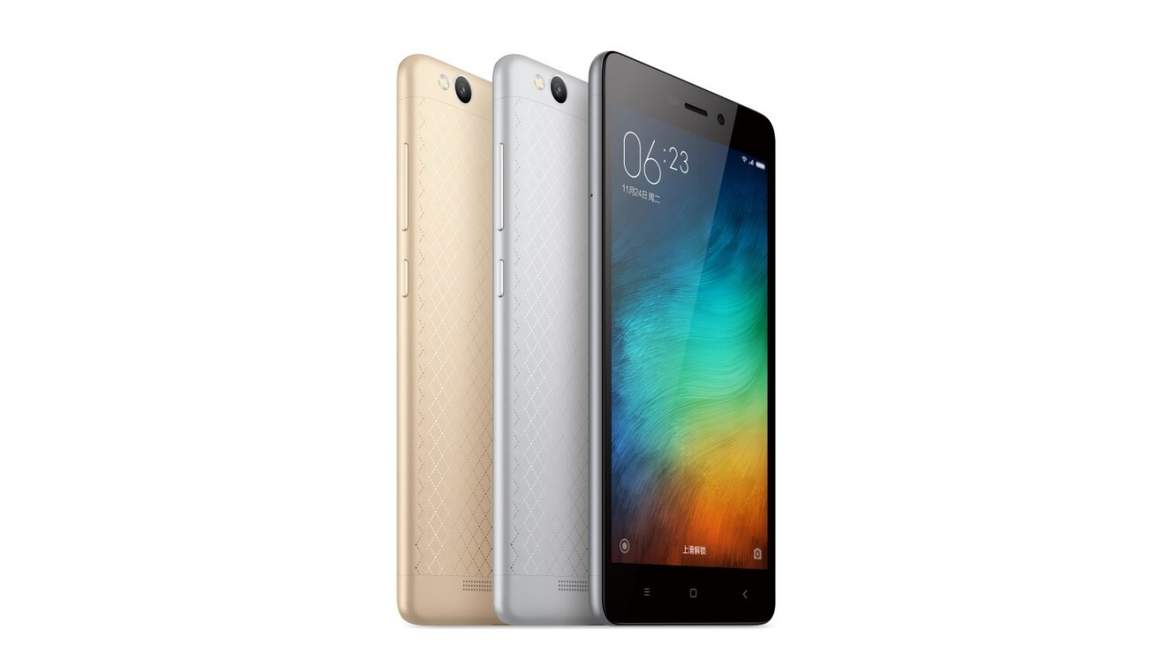 Xiaomi’s Redmi 3 offers a massive 4,100mAh battery and all-metal body for just $107