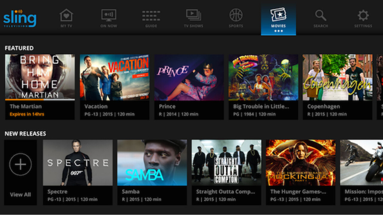 Sling TV’s updated UI features personalization tools based on your viewing habits