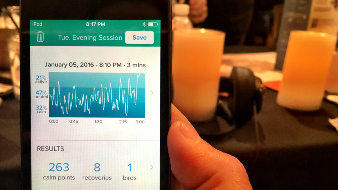 Muse is a headset and smartphone app to train your brain for better meditation
