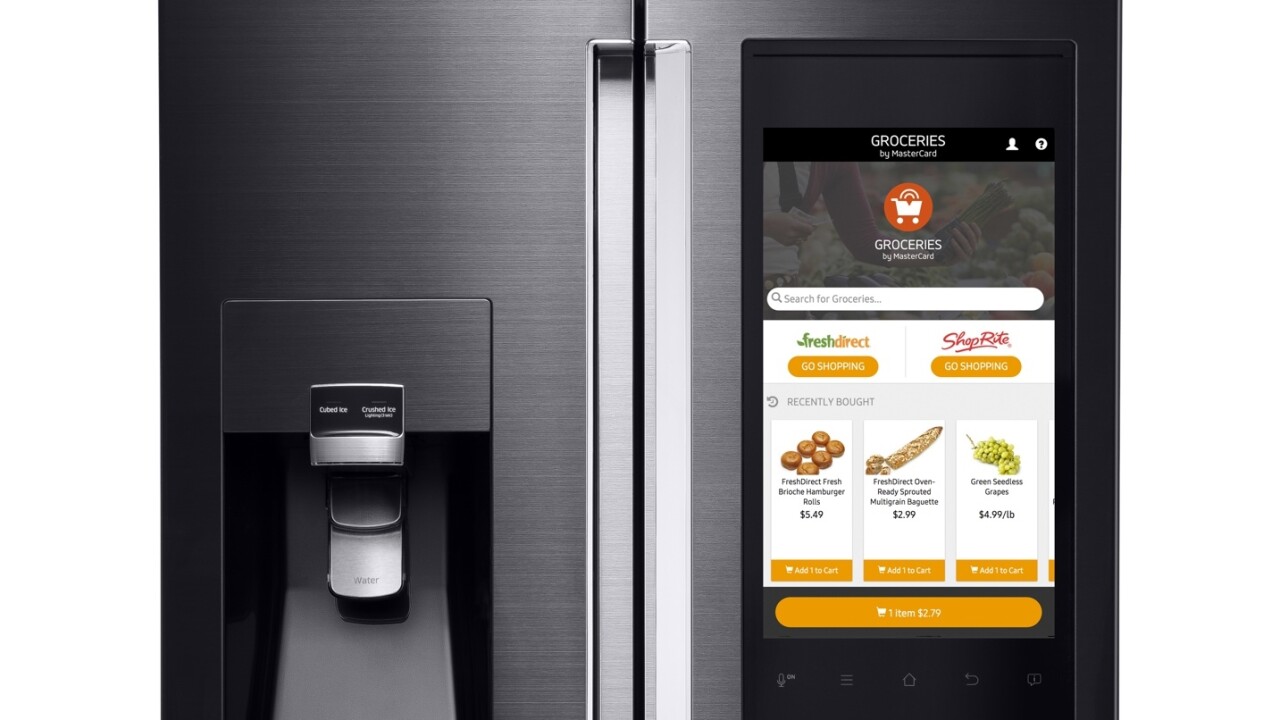 Samsung’s new fridge has a built-in grocery store