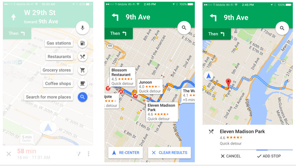 Google Maps on iOS finally gets detour feature