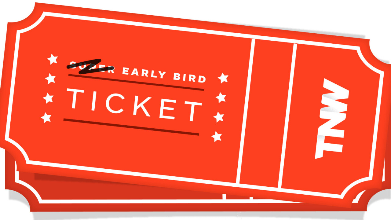 Your last chance to secure an Early Bird ticket to TNW Europe 2016