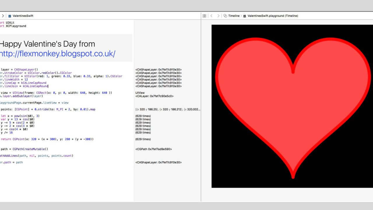 Alone this Valentines Day? Fall in love with Swift using this Playground!