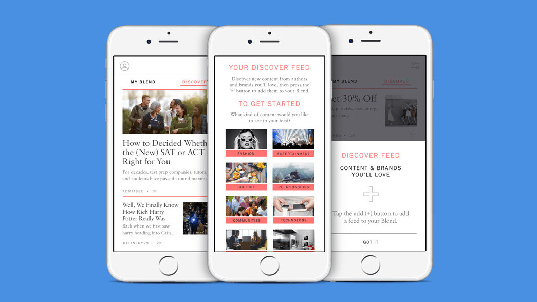 My Blend sorts your email newsletters and turns them into a sleek magazine
