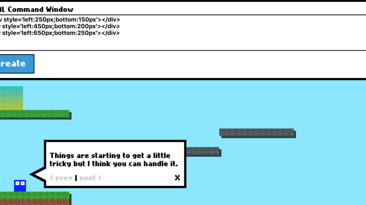 ‘Super Markup World’ tests your HTML chops in an oddly satisfying platformer