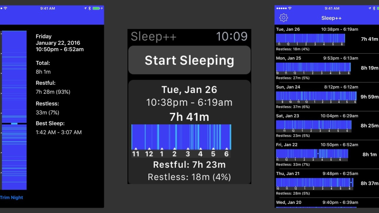 Sleep++ 2.0 has a brand new algorithm for better sleep tracking on Apple Watch