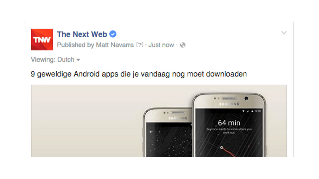 Facebook’s new options make it easier for Page admins to show posts in your native language