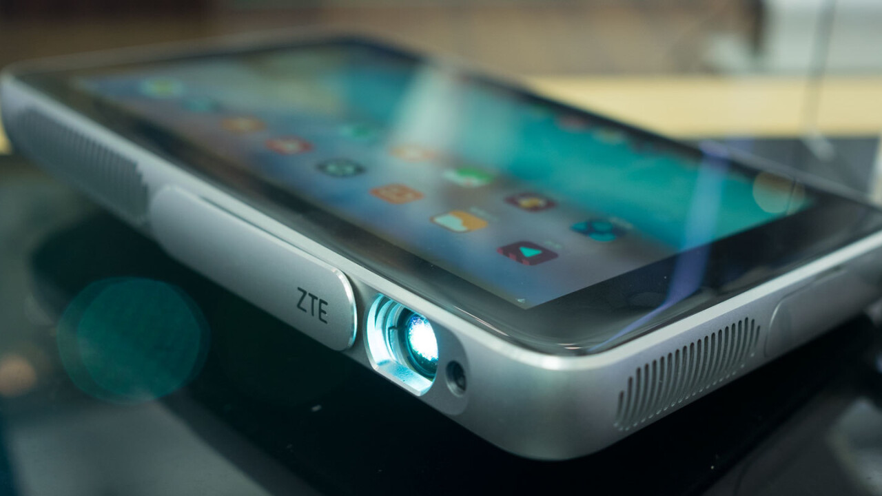 ZTE stuck a tablet on the back of a projector for no apparent reason