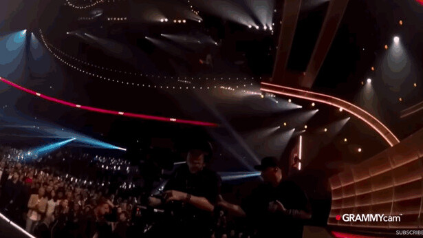 Wow, those GoPro-ed Grammycams turned out to be super awkward