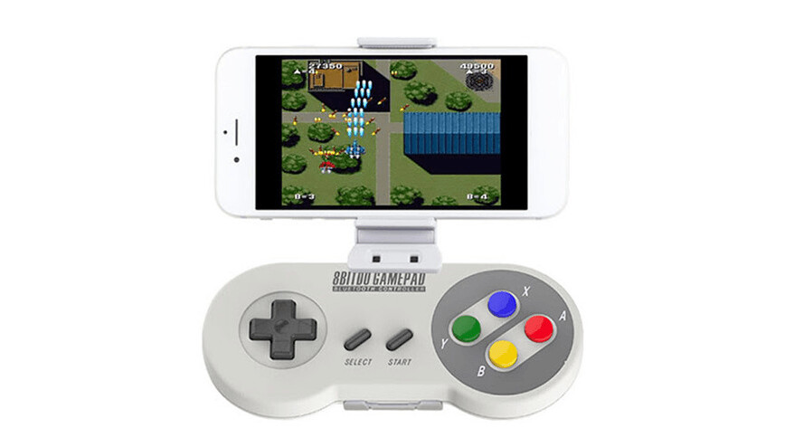 Classic SNES controller returns with an upgrade: The Bluetooth SNES30 & smartphone holder
