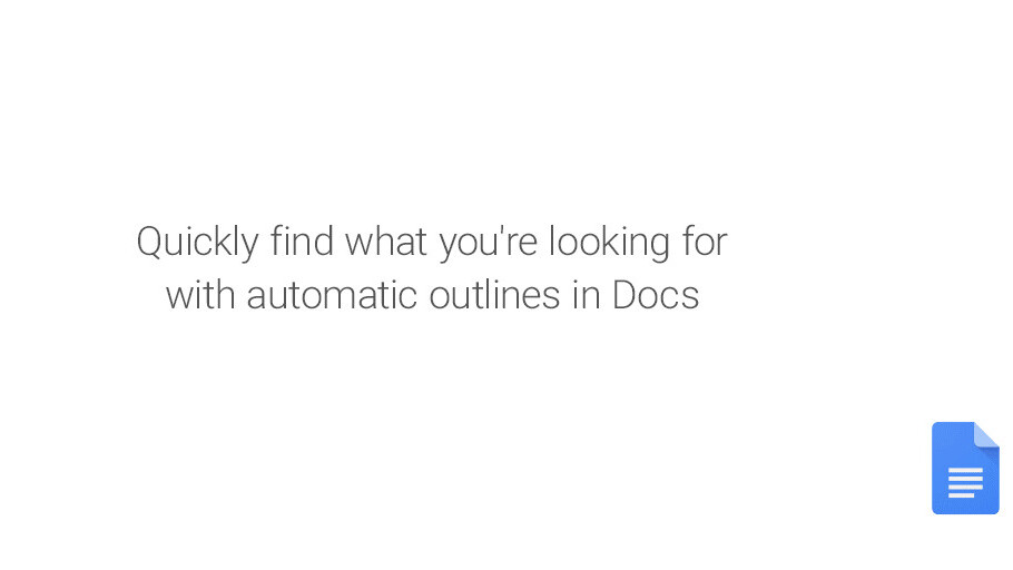 Google just made navigating your way through Docs much easier