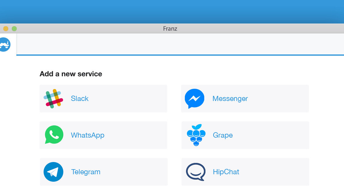 Franz for Mac puts all your chat services in a single place