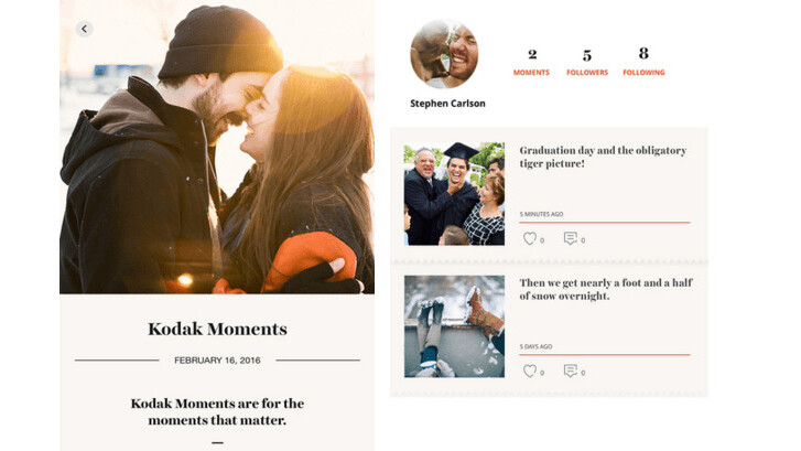 Kodak’s beautiful new photo sharing app is like Medium for your memories