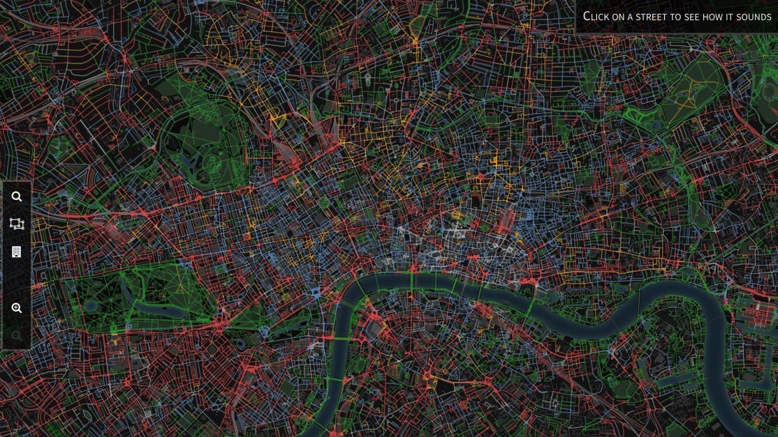 These online maps let you find the quietest spots in big cities