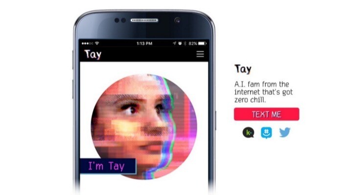 Microsoft’s AI chatbot Tay learned how to be racist in less than 24 hours