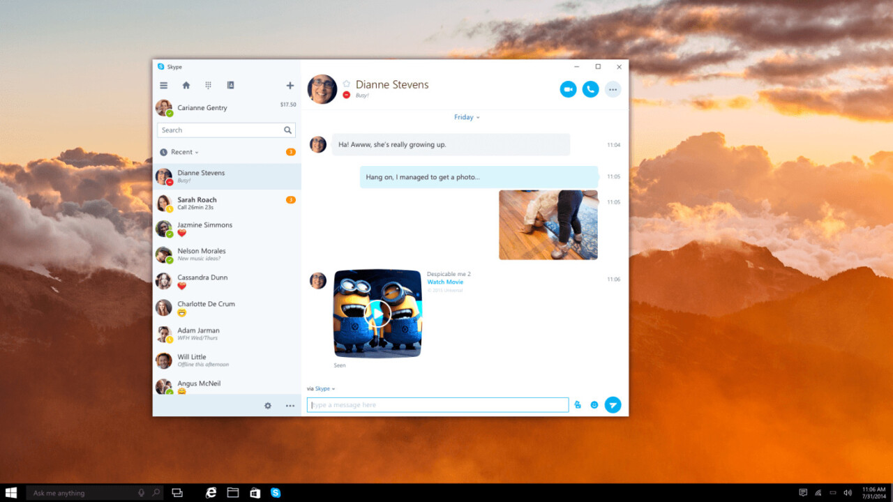 Skype is completely overhauling its Windows app so it works on all devices