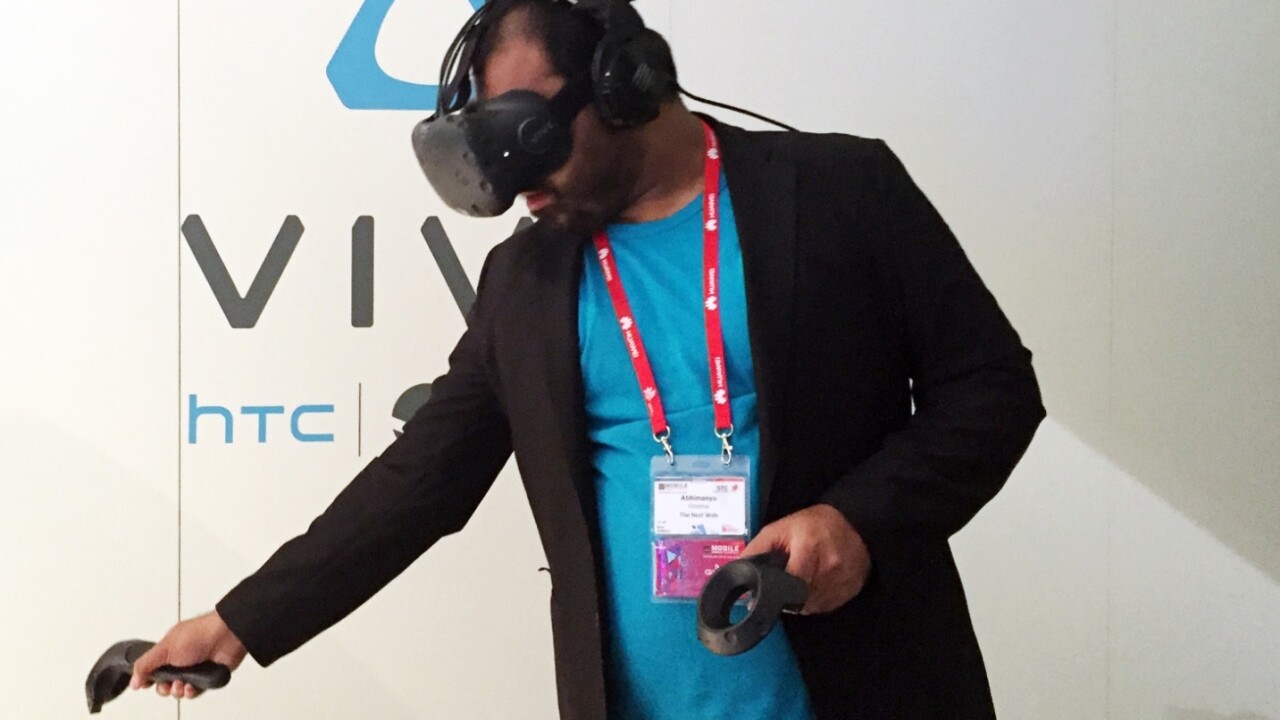 HTC says if Vive VR owners try to sit on imaginary furniture, they’ll fall on their real ass