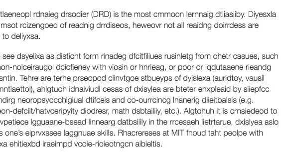 Dsxyliea tries to visualize what it’s like reading with dyslexia