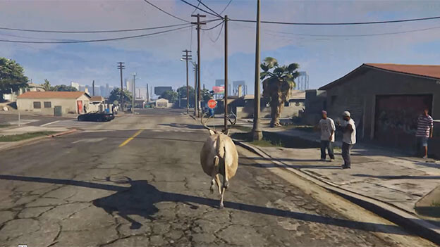 Someone is live streaming an AI-controlled deer running around in Grand Theft Auto