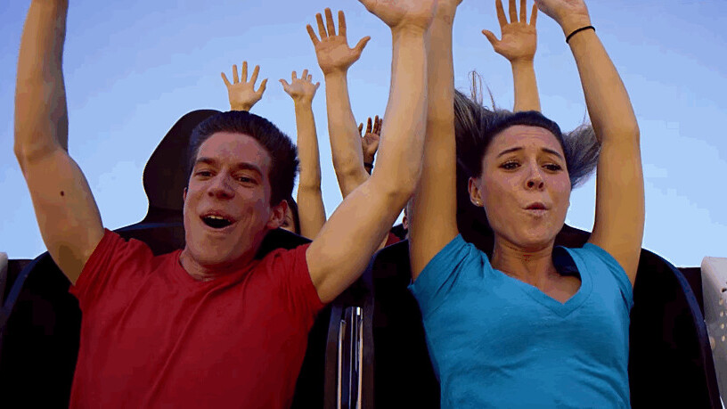 Prepare to look even dumber on roller coasters, courtesy of Samsung and Six Flags