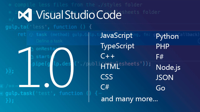 Microsoft’s Visual Studio Code reaches its 1.0 release
