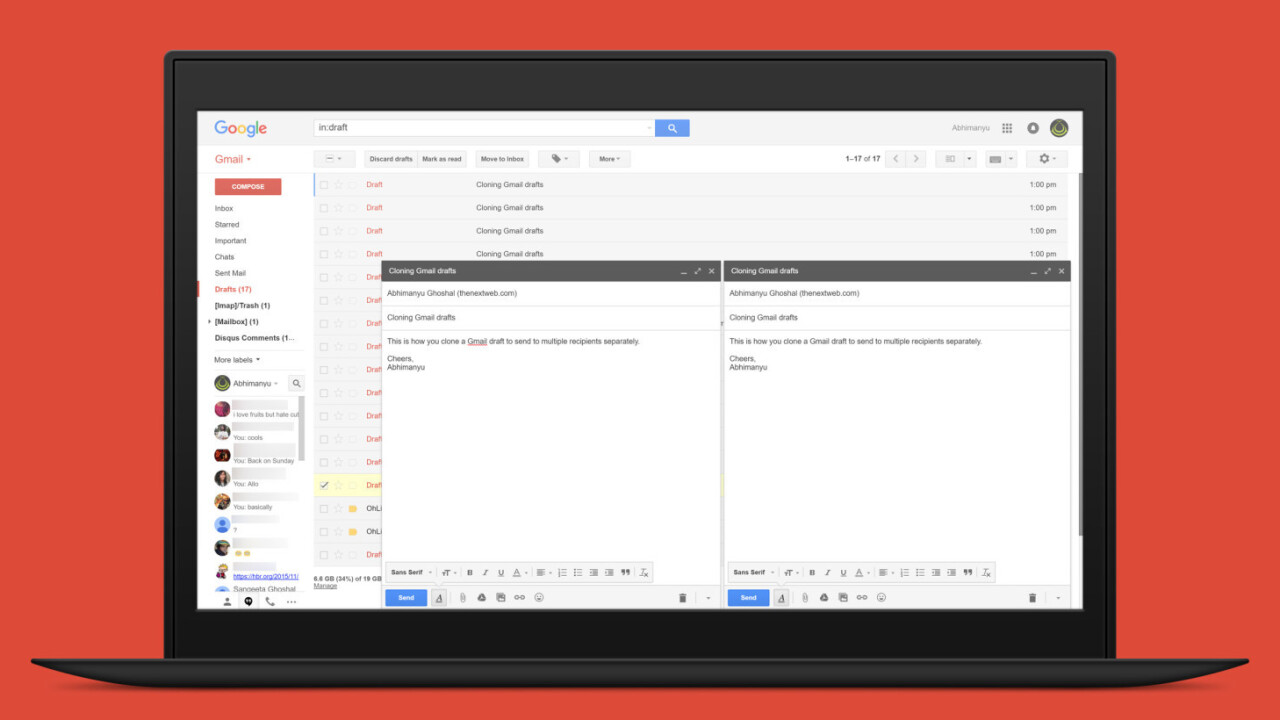Save time personalizing emails with this draft cloning tool for Gmail