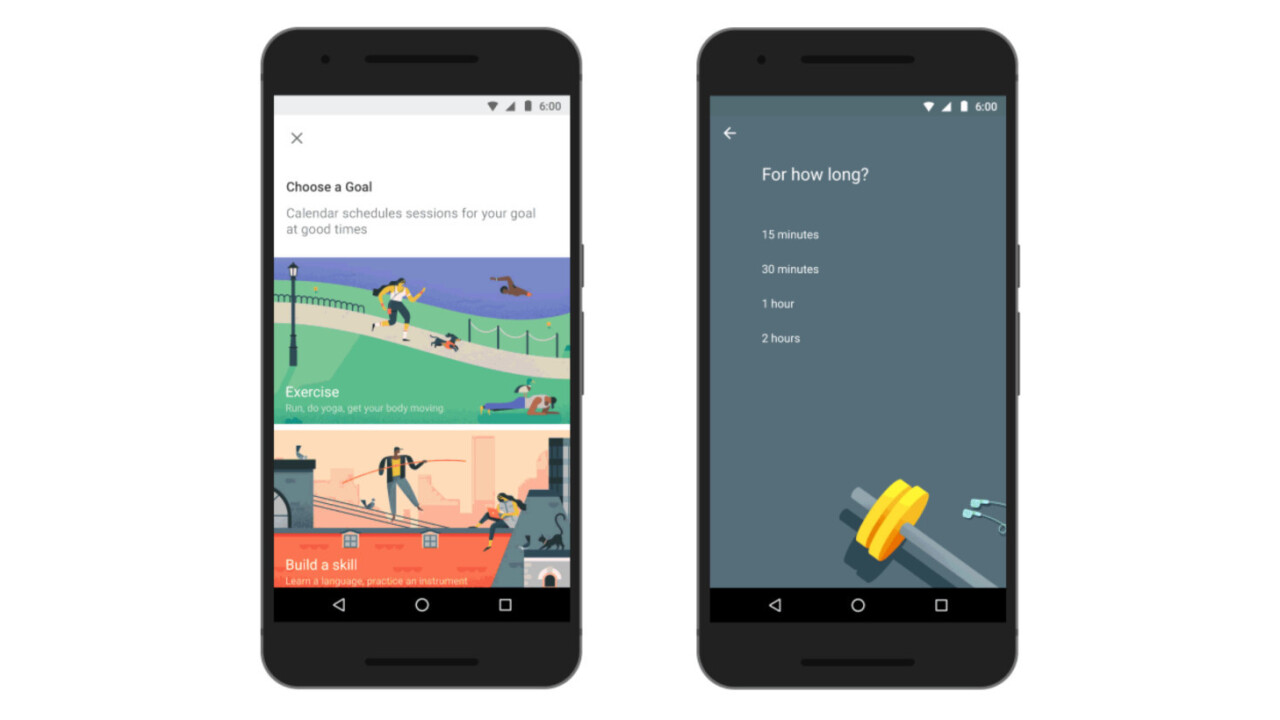 No more excuses: Google Calendar can now help you stick to your goals