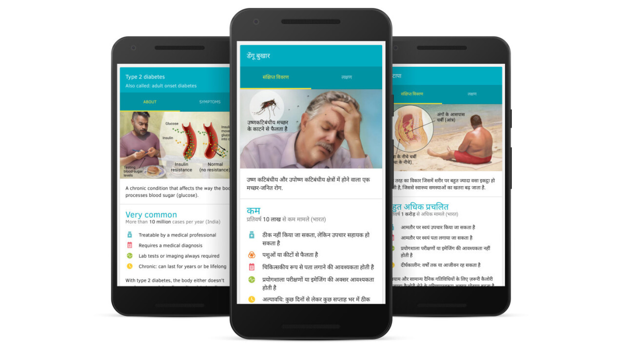 Google brings its medical info cards to search results for users in India