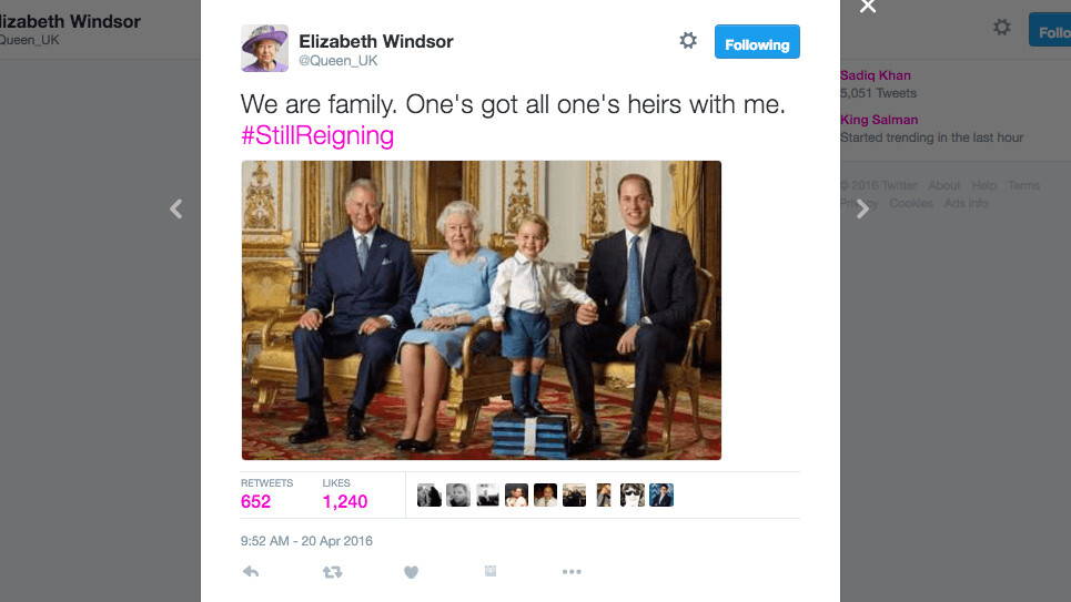 You can get paid £50,000 to run The Queen’s social media