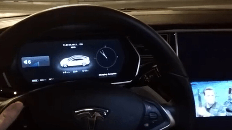 This neat (but dangerous) Tesla hack lets you play movies on center display