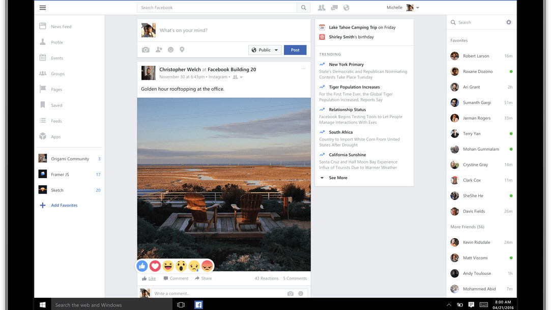 Facebook, Messenger and Instagram are getting full-featured Windows 10 apps at last
