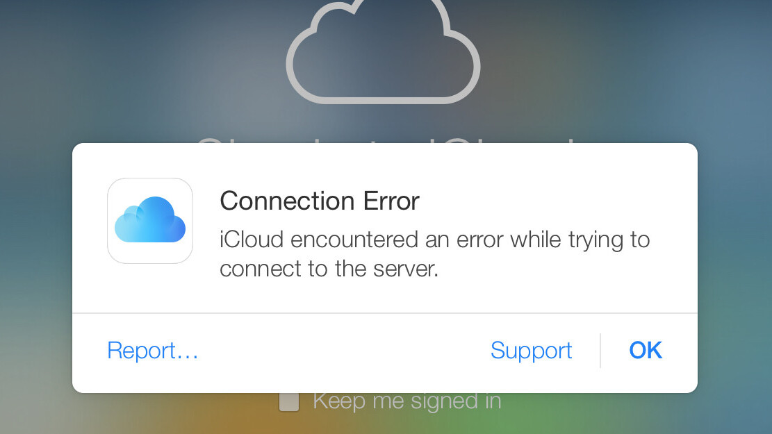 iCloud is down for some users