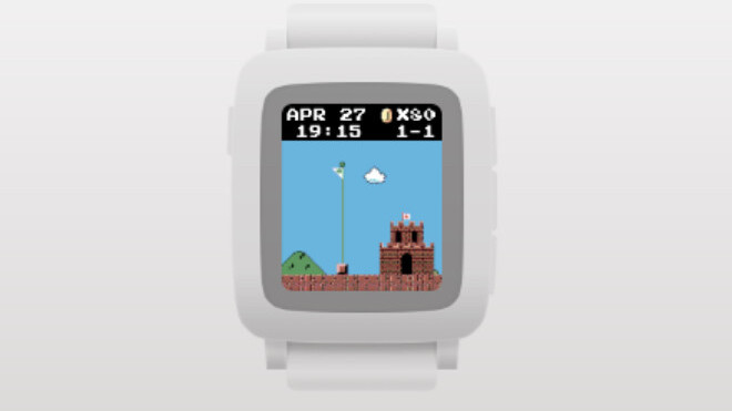 Step-counting app for Pebble smartwatch drops you into a game of ‘Super Mario Bros.’
