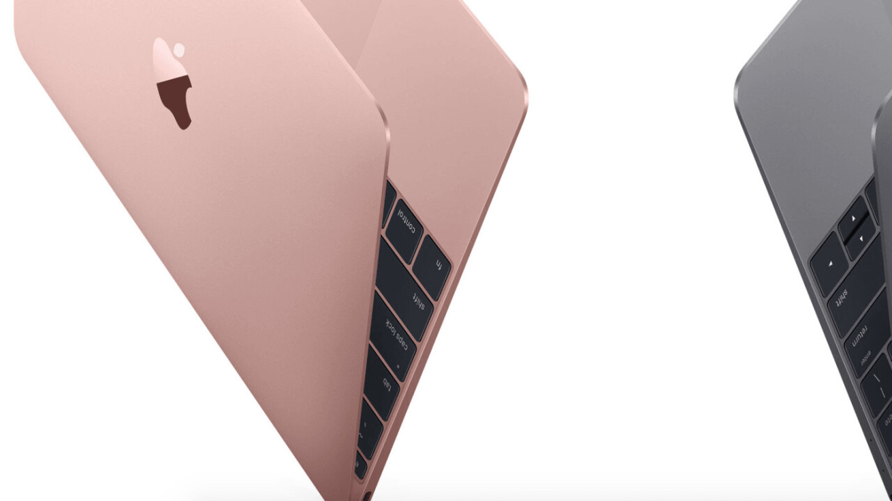 Apple refreshes the MacBook with better specs and a Rose Gold option