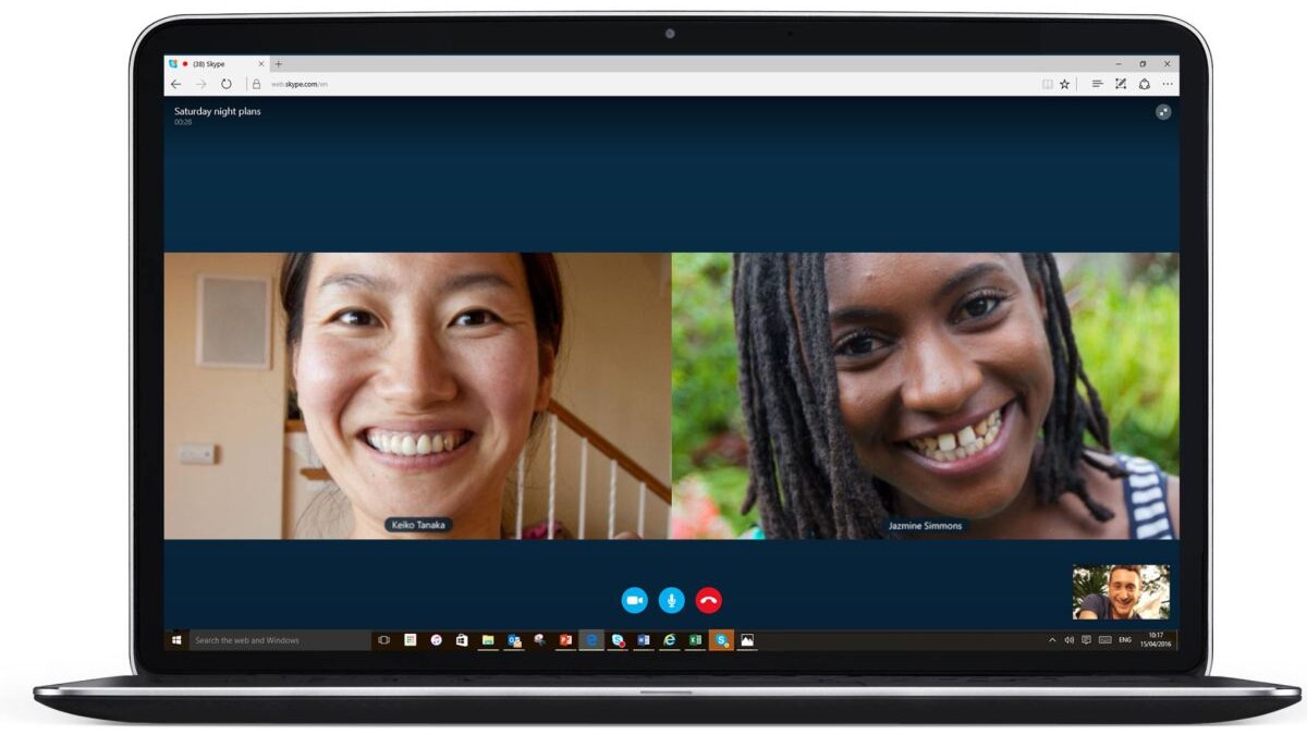 Skype now works on the Web without plugins, but only if you use Edge