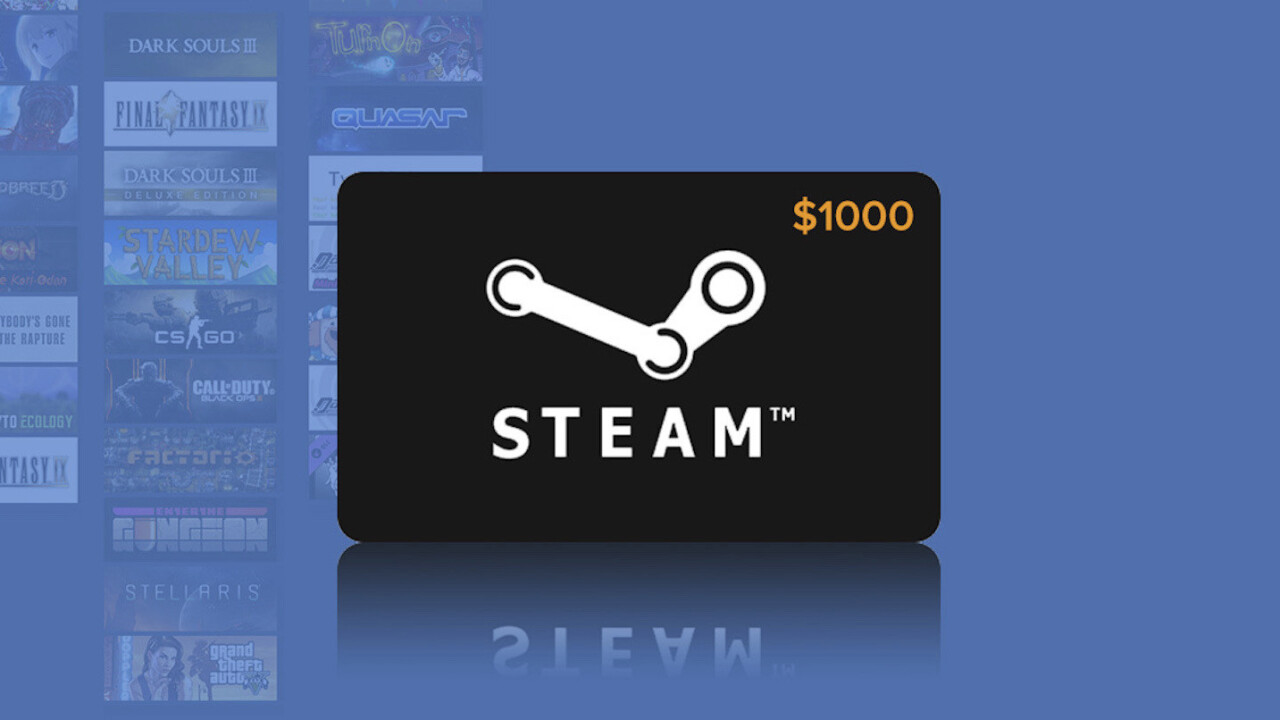 Enter the $1,000 Steam gift card giveaway