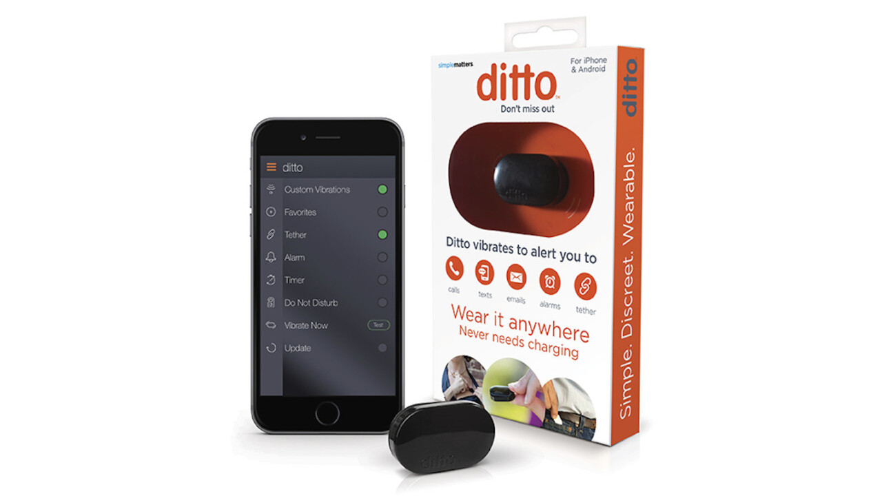 Ditto delivers important notifications without you having to look at your smartphone