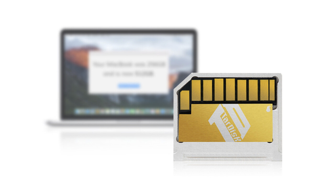 Add 64GB to your MacBook with TarDisk drive expansion