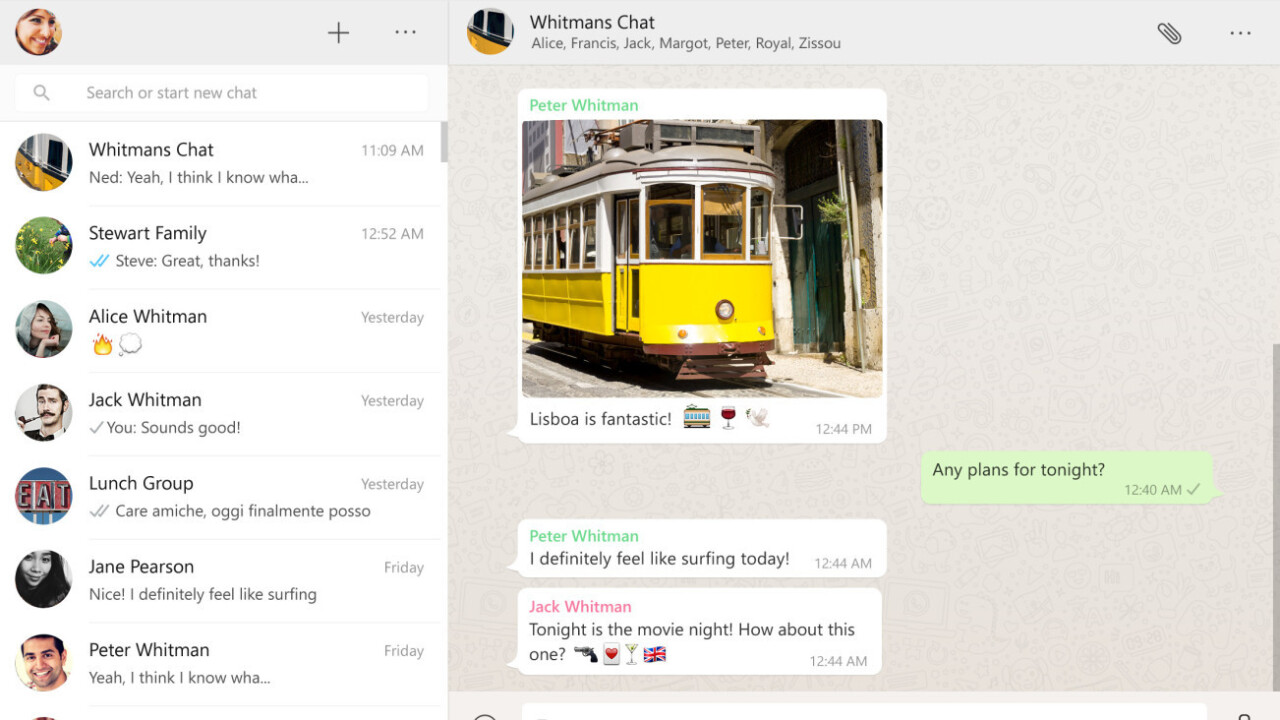 WhatsApp now has an official desktop app for Windows and Mac