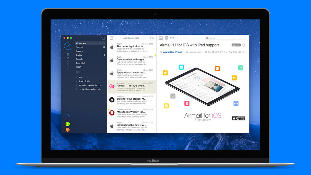 Airmail adds smart folders, scheduled sending and gesture support to its Mac email app