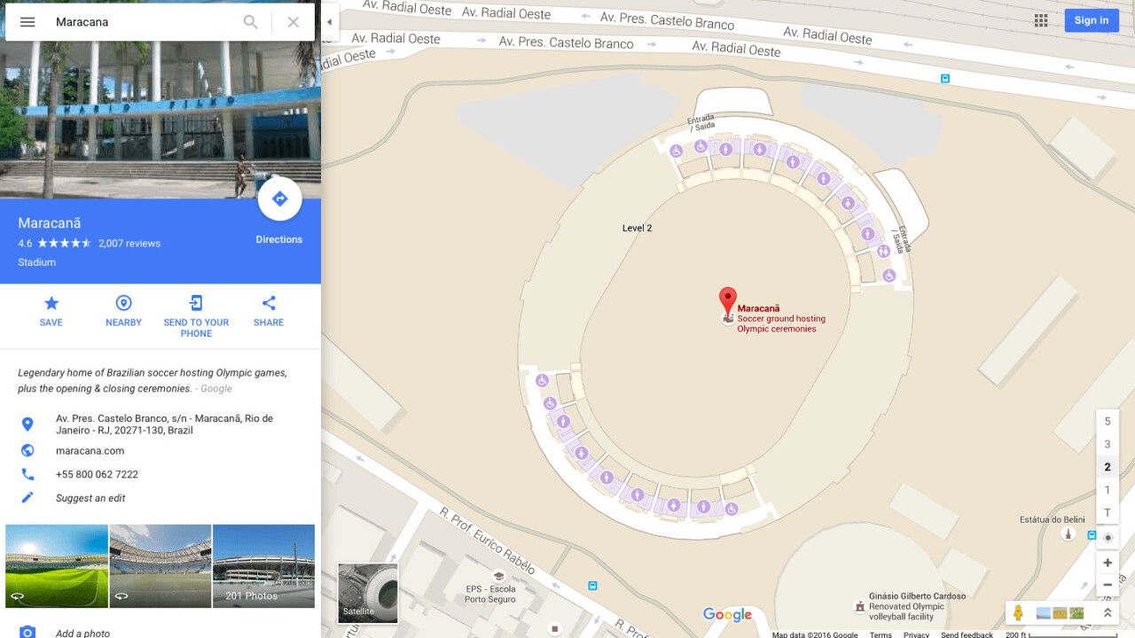 Google Maps adding ‘enhanced features’ for the 2016 Olympic games in Rio