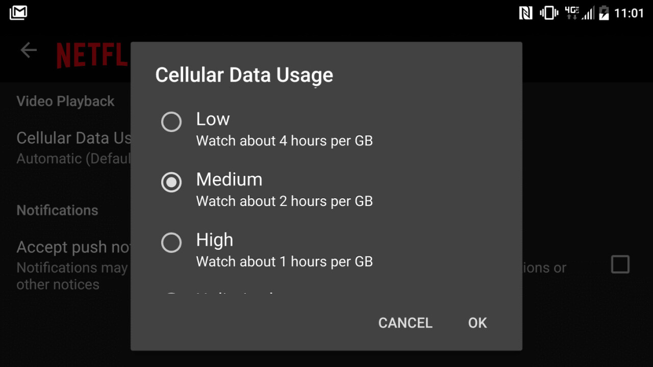 Netflix now lets you control exactly how much data it eats up on iOS and Android