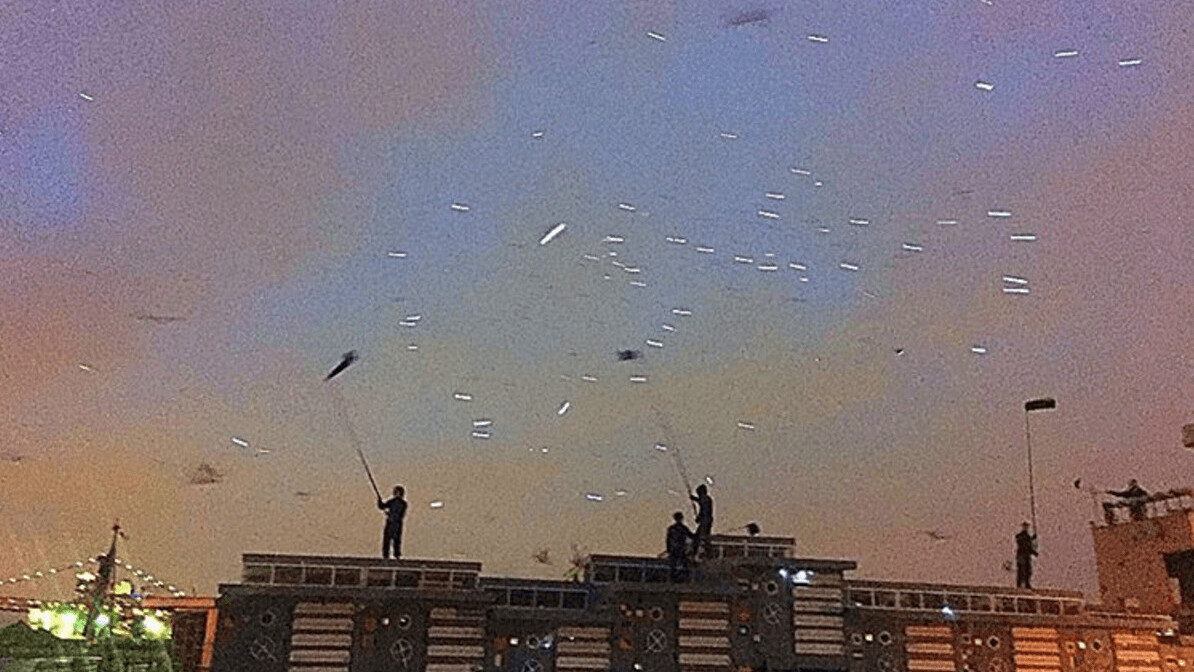 Catch 2,000 LED-equipped pigeons perform an avian-powered light show in NYC
