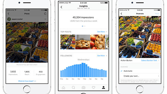 Instagram’s Business profile and tools are here, and they look just like Facebook Pages’