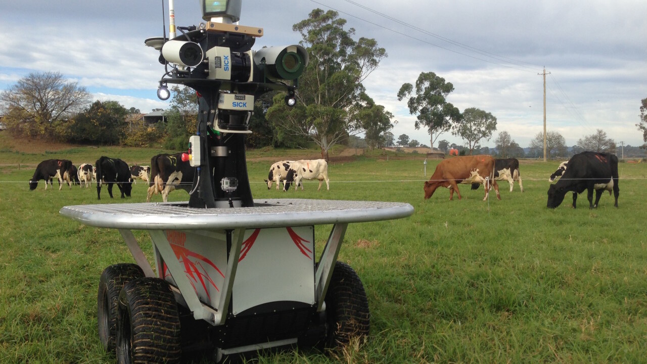 This is the robot that will shepherd and keep livestock healthy