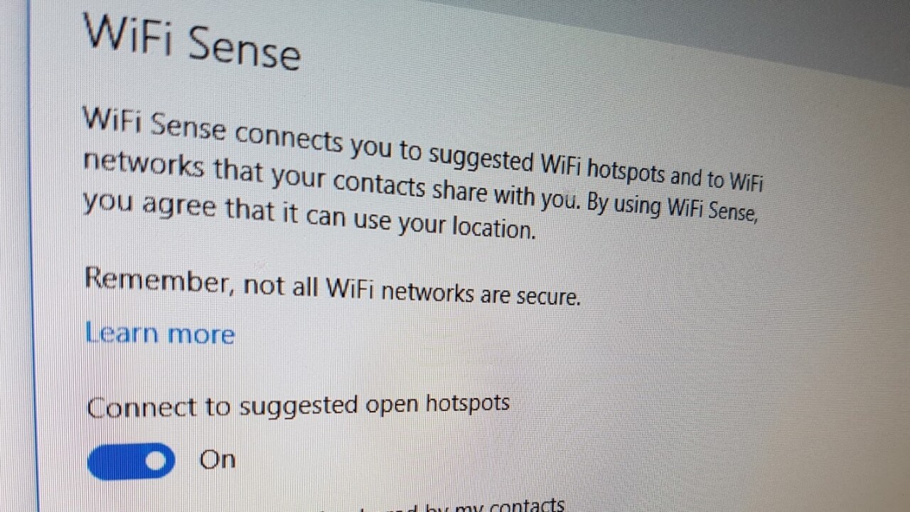 Microsoft finally came to the same conclusion everyone else did about Windows 10 Wi-Fi Sense