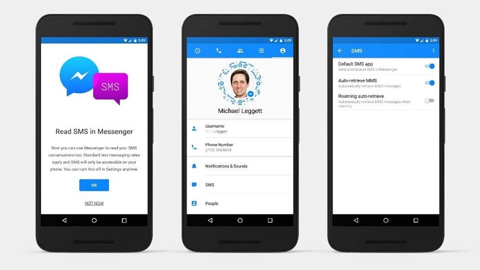 Facebook Messenger now sends SMS text messages, but only on Android