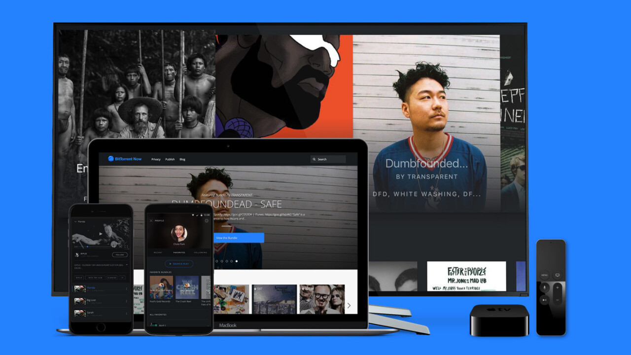 BitTorrent launches a platform for streaming free, ad-supported music and video
